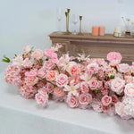 décoration florale guirlande rose romantique élégante mariage anniversaire baby showerintérieur