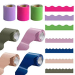 rubans adhésifs décoratifs violet rose vert gris moderne rayures ondulées