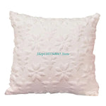 coussin noel tissu eponge doré arbre moderne blanc decoration salon 40cm 40cm