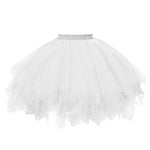 jupe tutu tulle rouge noir blanc vintage élastique dentelle junior mini translucide été femme