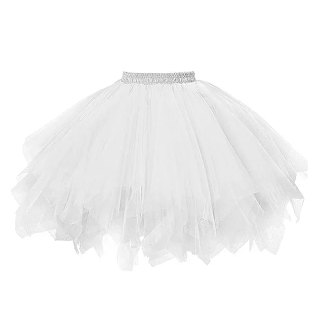 jupe tutu tulle rouge noir blanc vintage élastique dentelle junior mini translucide été femme