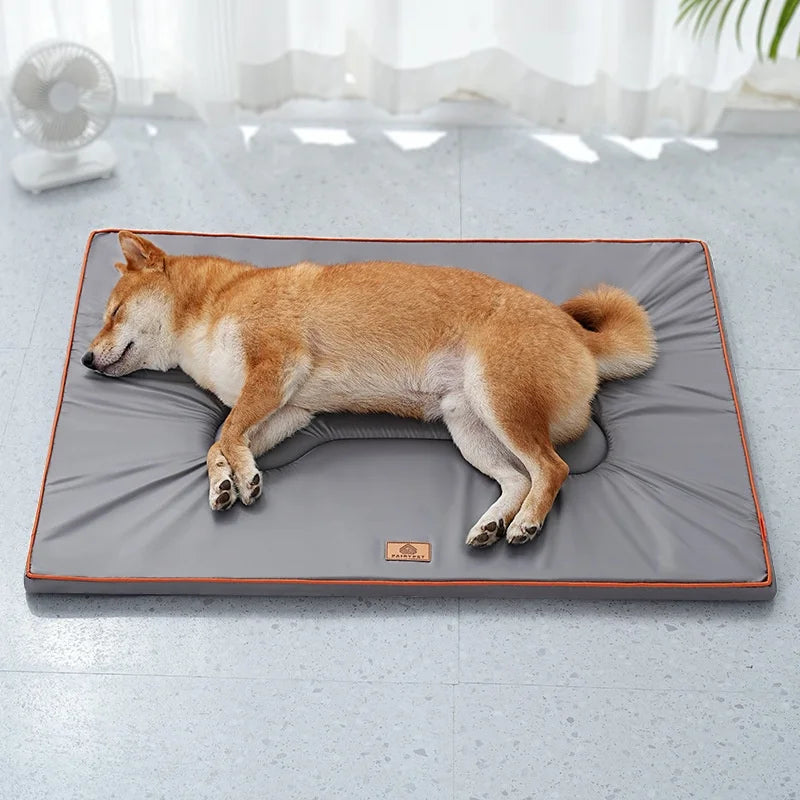 tapis imperméable chiens solide beige gris oxford moderne nettoyage xl