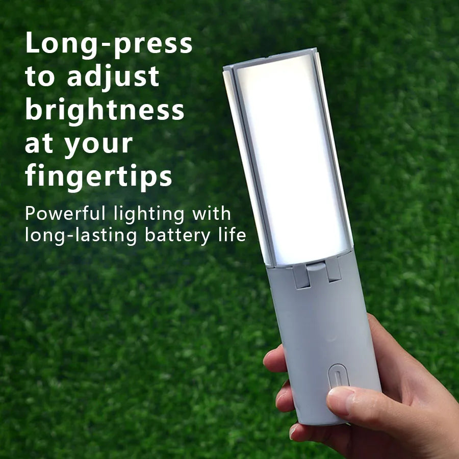 lampe camping pliable rechargeable led blanc moderne 12h éclairage annneau crochet emergency