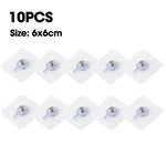 porte photos autocollants blancs modernes 10 pièces 6x6cm sans perçage durables imperméables