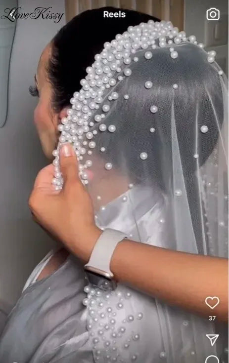 voile mariée blanc adhésif transparent classique bord accessoire mariage femme luxueuxIVOIRE