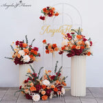 décoration événement florale mariage arches guirlandes vases feuilles épis blé