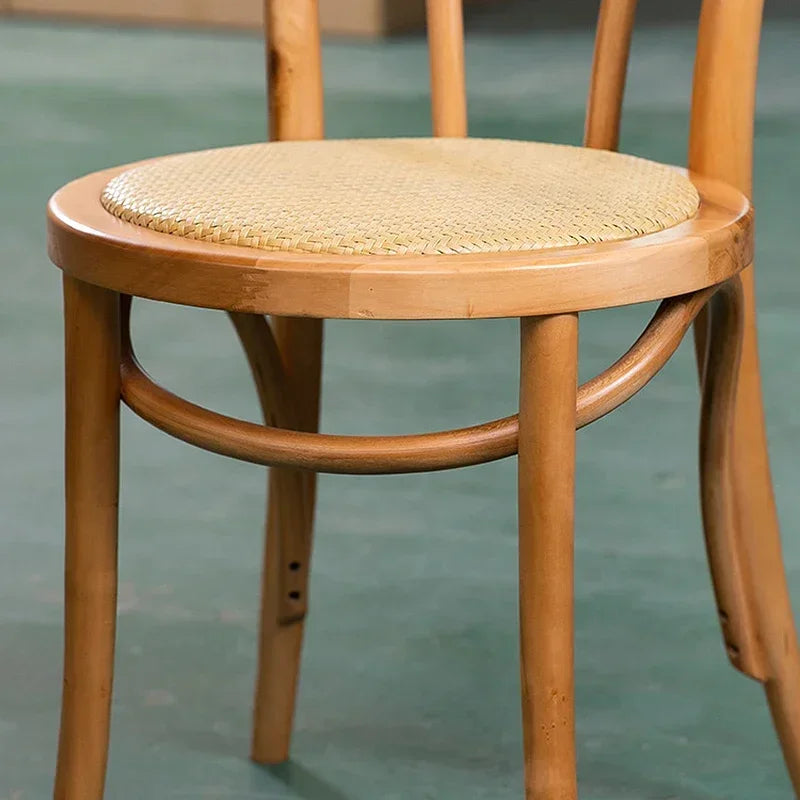 assise chaise rotin naturel tressé beige clair classique meuble décoration
