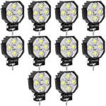 lampe travail led noir 16w ip67 spot flood 30000h robuste