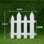 clôture jardin blanche moderne fixations barreaux poteaux dimensions diverses transparente