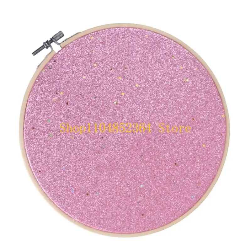 anneau broderie pailleté moderne bleu clair rose noir vis fixe wicker