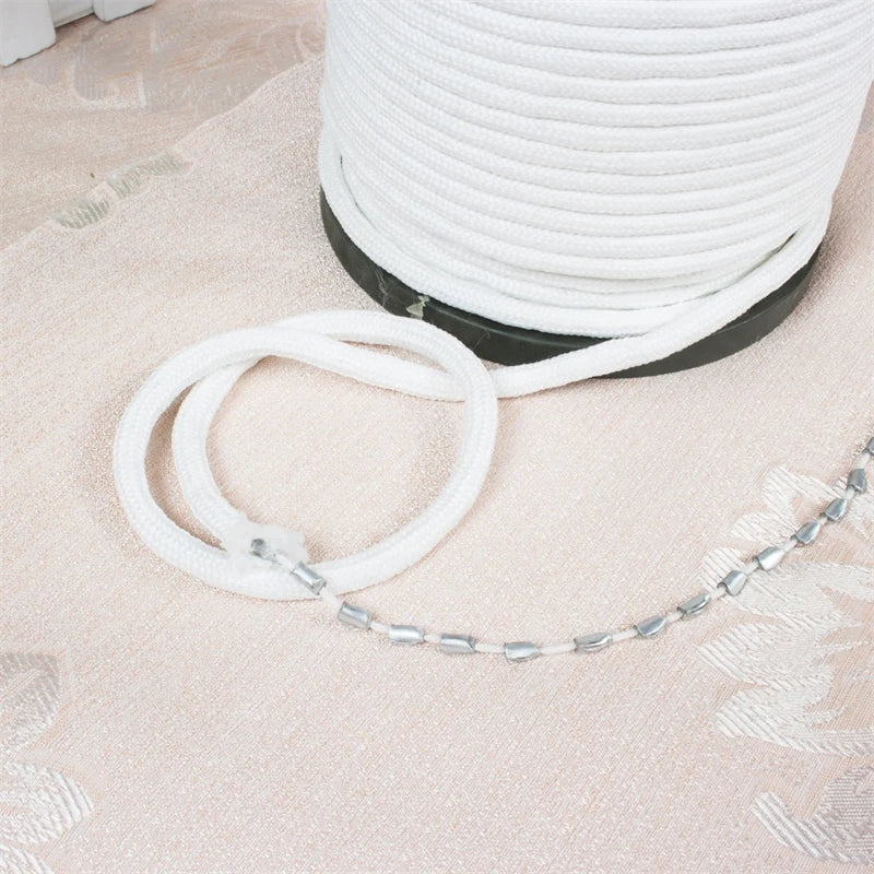 corde blanche moderne adhésive 10m 5m textile opacité matériaux bricolage artisanal decoration