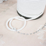 corde blanche moderne adhésive 10m 5m textile opacité matériaux bricolage artisanal decoration