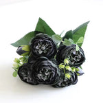 bouquet fleurs artificielles soie pivoine decoration maison elegante anniversaire mariage baby shower intérieur