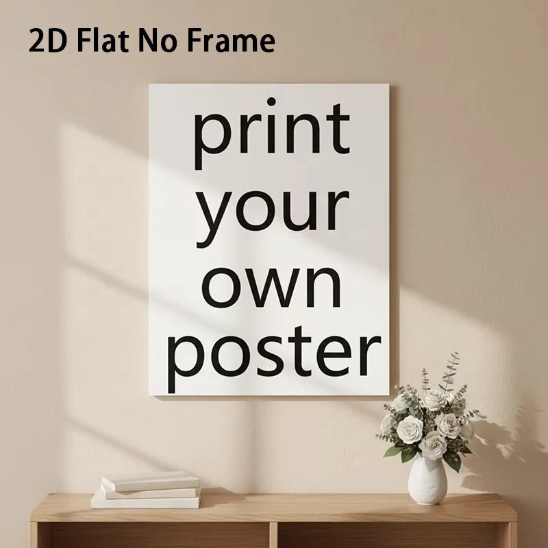 posters personnalisables blancs minimalistes texte imprimé cadre doré toile imprimée photo famille mariage affiche