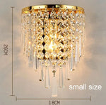 applique murale classique cristal doré transparent élégante maison vintage deco lumière