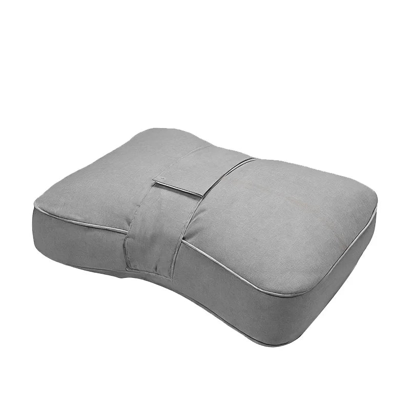coussin genou gris clair douillet dormeurs latéraux confortable ergonomique poche literie body support