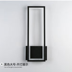 lampe murale moderne blanc noir or rectangulaire éclairage quotidien chambre entrée