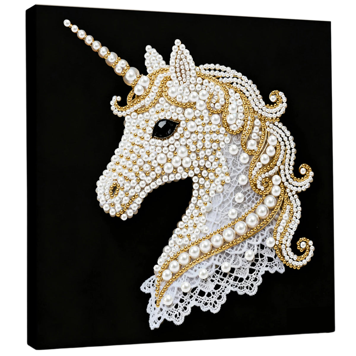 tableau décoratif peinture strass papillons lune étoiles floral contemporain débutant artisanal 25x25cm