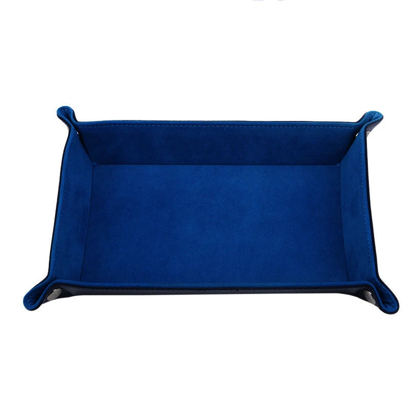 organiseur rangement velours cuir pu rectangle pliable bleu violet vert moderne