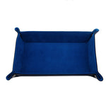 organiseur rangement velours cuir pu rectangle pliable bleu violet vert moderne