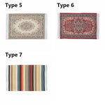 tapis turc ornements floraux géométriques rose rouge rouge foncé bleu or bleu ciel classique