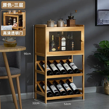 présentoir vin mural moderne étagères bois naturel bouteilles verre opaque 32x52x90cm