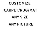 tapis personnalisable vinyle polyester antidérapant moderne points noirs blancs usage intérieur maison porte cuisine