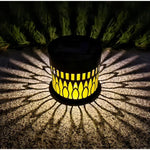 lampe solaire projectrice effet lumineux floral moderne étanche extérieur décoration jardin multicolore transparent
