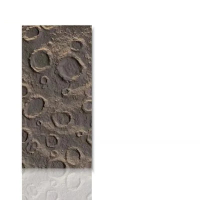 papier peint mural moderne texture lunaire cratères gris noir blanc minimalisteintérieur décoration