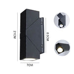 projecteurs led doubles têtes muriers étanches contemporains noirs mat ip65 hydrofuge