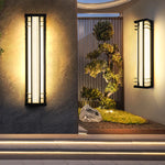 lampe murale moderne led ip65 acier inoxydable noir beige 16x30 16x45 16x60 16x75