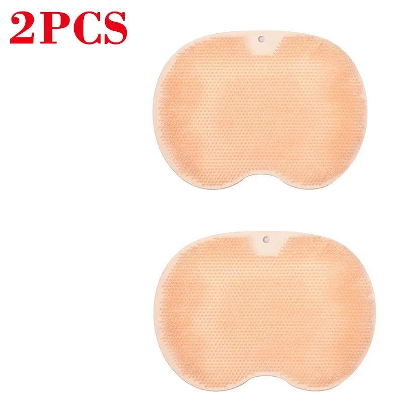 tapis douche massant antidérapant silicone rose points d'acupression non slip moderne