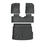 tapis sol voiture noir rayures moderne imperméable protection toutes saisons