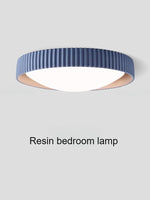 lampe chambre coucher moderne bleu beige rayures verticales éclairage quotidien montée surface led 90