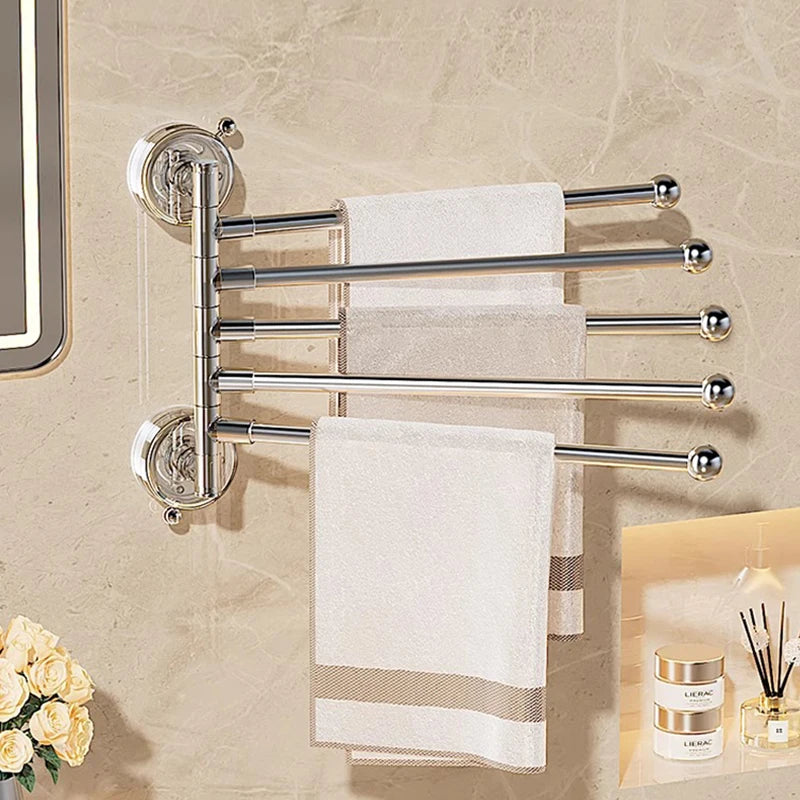 porte serviettes mural argenté adhésif moderne salle bain support serviettes lisse opacité fixe rangement
