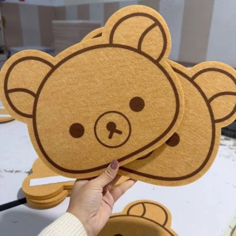 panneau liège marron ours mignon porte clés poupées décorations murales felt cartoon