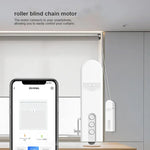 moteur store roulant blanc moderne adhésif boutons stop open close timer voice remote bluetooth