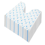 tapis toilette sol jetable adhésif double face moderne blanc bleu points 60cm 60cm entrainement