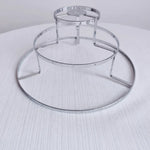 support lampe moderne minimaliste structure circulaire argenté doré barres horizontales verticales opacité fixations invisibles
