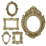 cadres photo décoratifs classiques or vintage floral accrochés noel supports pied photos