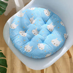 coussin chaise rond confortable mousse polyestère motif géométrique repas siège maison