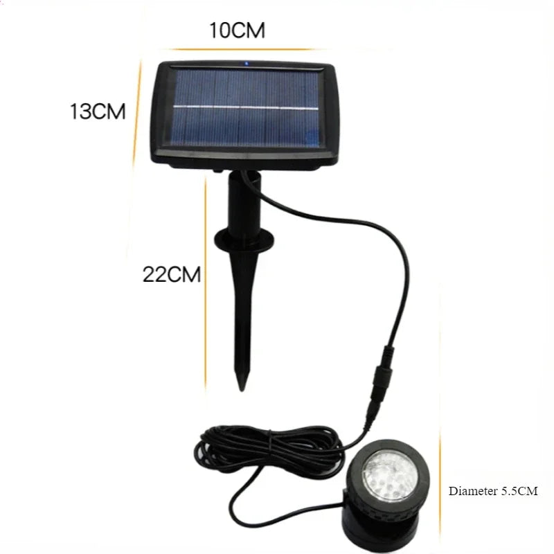 projecteur solaire led noir moderne autonome ip65 abspathente decoextérieur