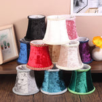 abat jour velours classique bleu gris noir rose vert rouge