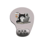 tapis souris ergonomique violet gris beige dessins chats pandas adhésif mignon cartoon