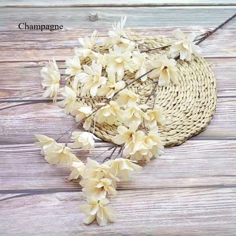 bouquet artificiel multicolore décoration intérieure moderne anniversaire mariage minimaliste fleurs soie petites