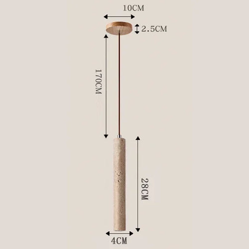 lampe suspendue pierre beige clair minimaliste moderne suspension salon cuisine chambre