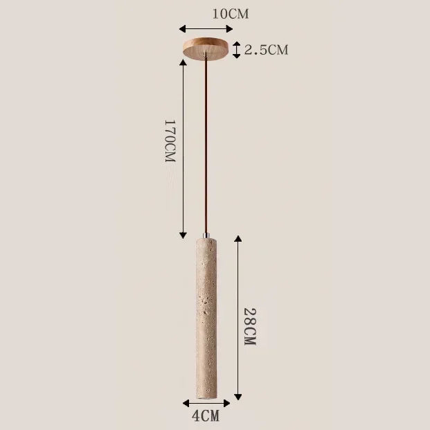 lampe suspendue pierre beige clair minimaliste moderne suspension salon cuisine chambre
