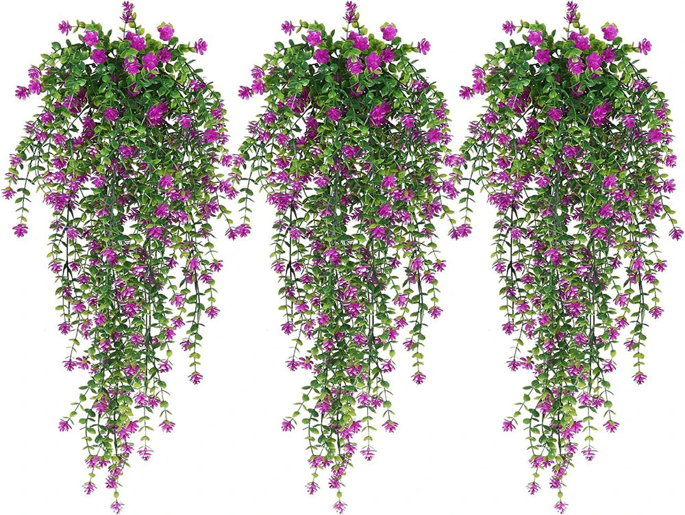 Guirlande suspendue artificielle fleurs vert rouge jaune violet blanc moderne 77cmintérieurDecoration