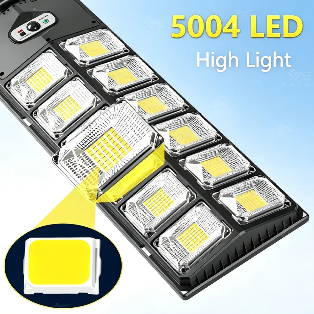 lumière solaire led extérieure ip68 détecteur mouvement 18 lumières moderne noir abs
