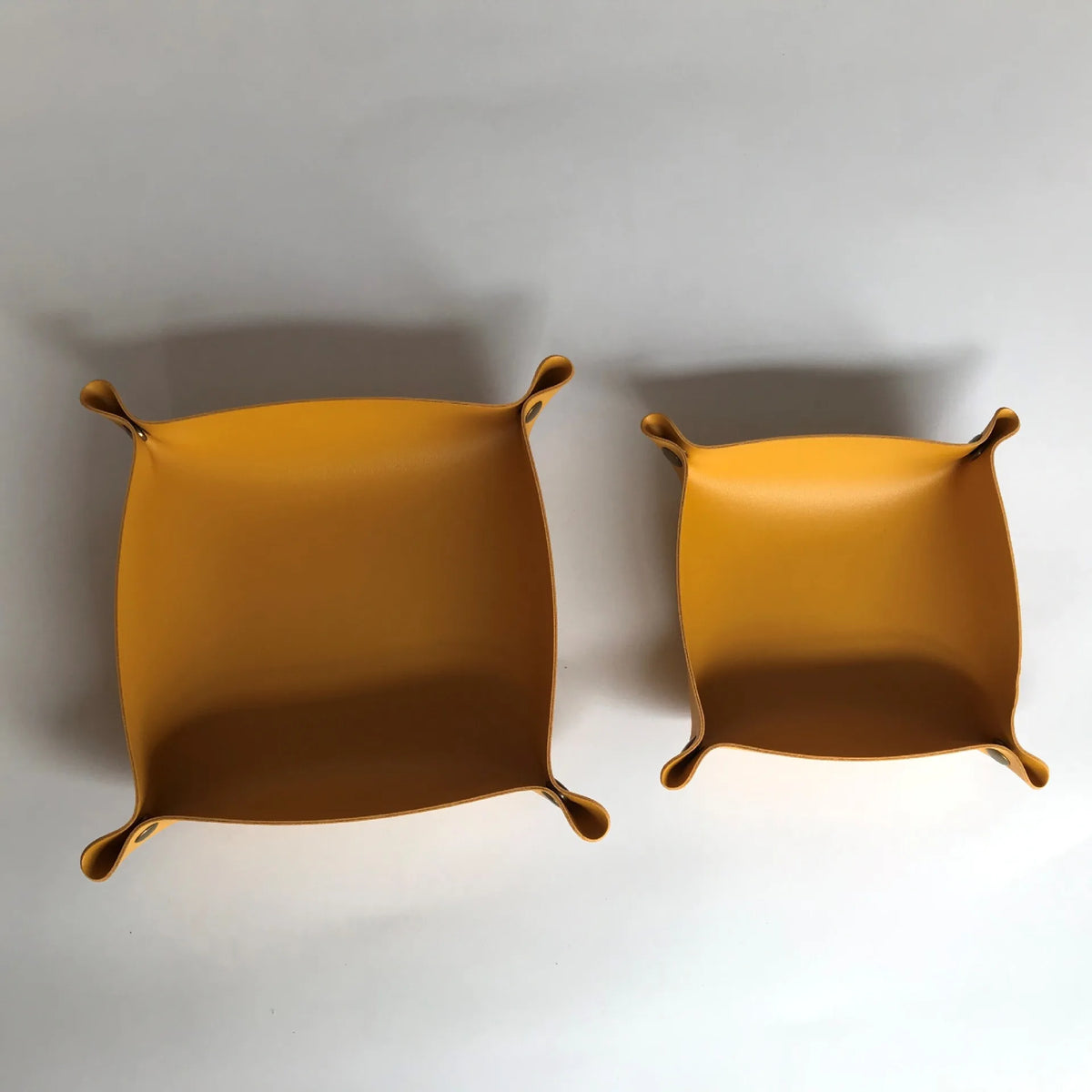 plateau rangement pliable simili cuir clés bijoux accessoires moderne